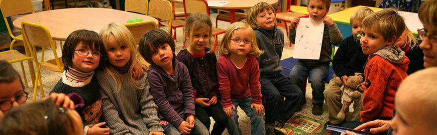 Une classe de maternelle  PROF/FWB/Michel Vanden Eeckhoudt