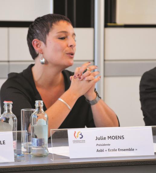 Julie Moens, un des moteurs de la création de deux nouvelles écoles bruxelloises.