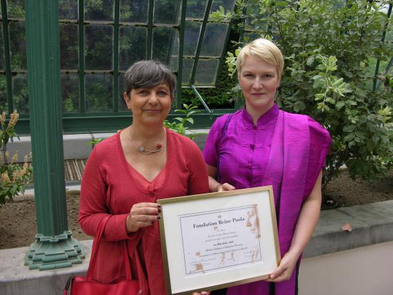 Martine Dufrasne et Françoise Meurant, Prix Reine Paola 2010.