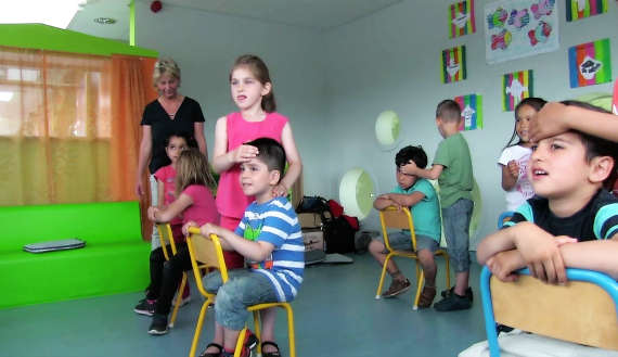 Chaque semaine, les enfants participent à une séance dans le cadre du projet 