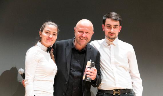 Le réalisateur Stephan Streker lors de la cérémonie de remise des prix.