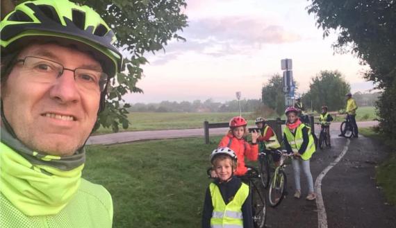 Éric Mottet est référent Éducation à la mobilité et à la sécurité routière de l'école Saint-Cœur de Marie, à Hannut.