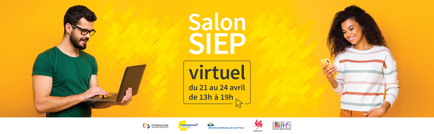 Le salon SIEP virtuel a lieu du 21 au 24 avril 2021 de 13h à 19h.