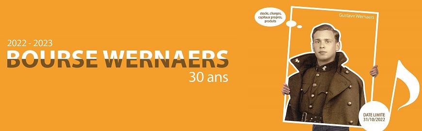 Bourse Wernaers 2022-2023 : les candidatures doivent être envoyées le 31 octobre 2022 au plus tard.