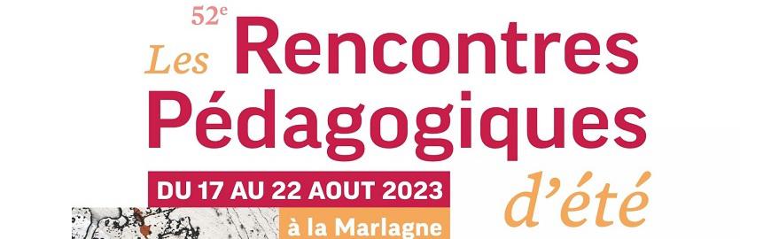 rencontres pédagogiques d'été 2023