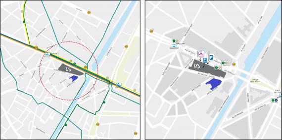 Plan d'accès de l'espace 